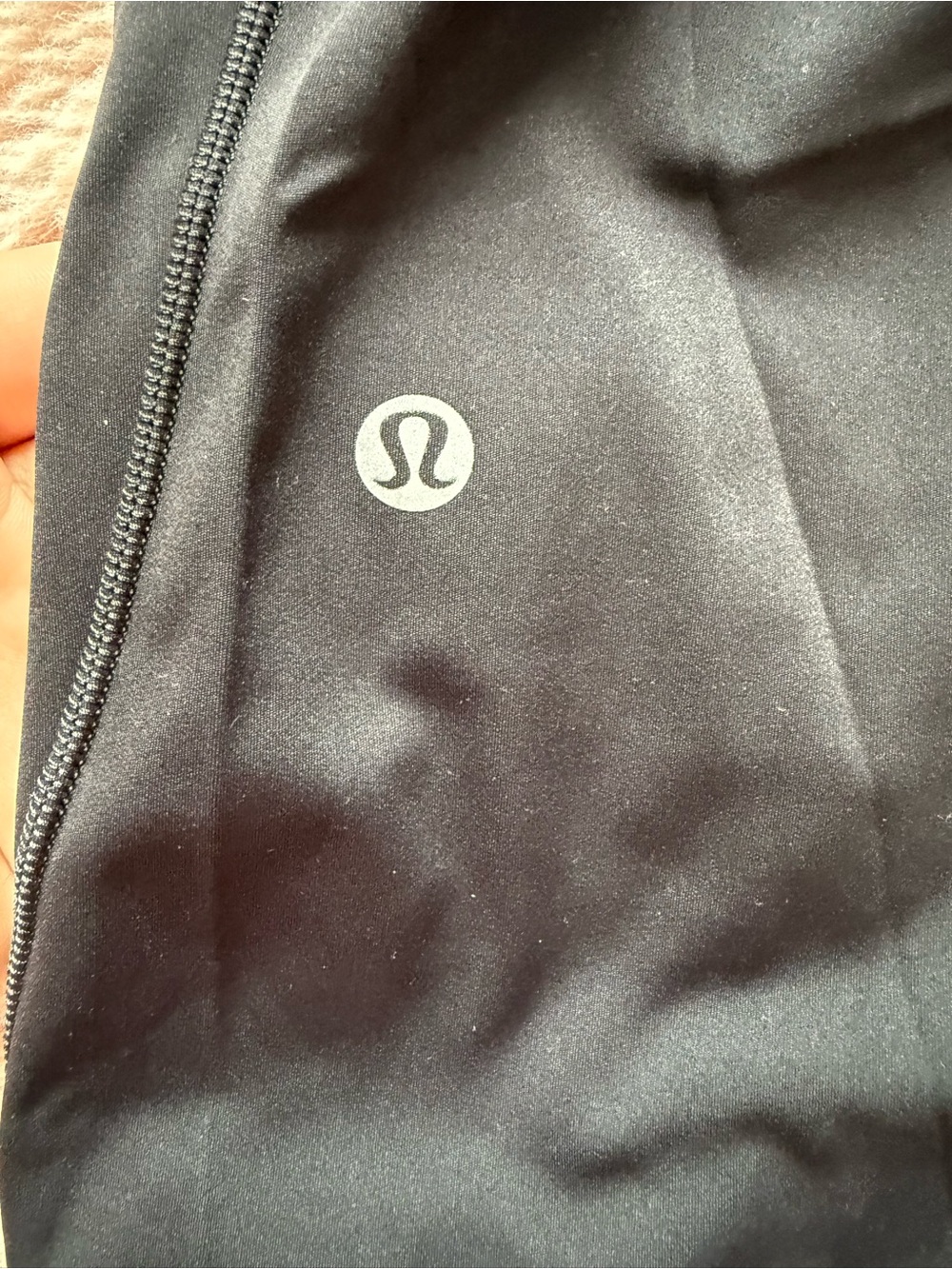 lululemon athletica Black Leggings with Reflective Logo